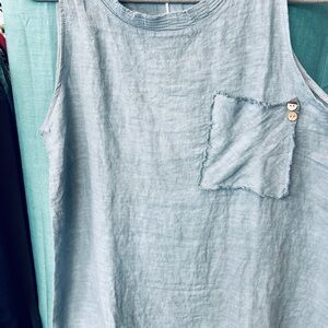 NWT Blue Sleeveless Tank Top